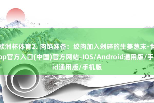 欧洲杯体育2. 肉馅准备：绞肉加入剁碎的生姜葱末-世博app官方入口(中国)官方网站-IOS/Android通用版/手机版