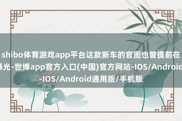 shibo体育游戏app平台这款新车的官图也曾提前在北京本领本日曝光-世博app官方入口(中国)官方网站-IOS/Android通用版/手机版