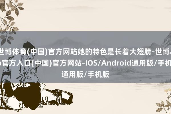 世博体育(中国)官方网站她的特色是长着大翅膀-世博app官方入口(中国)官方网站-IOS/Android通用版/手机版