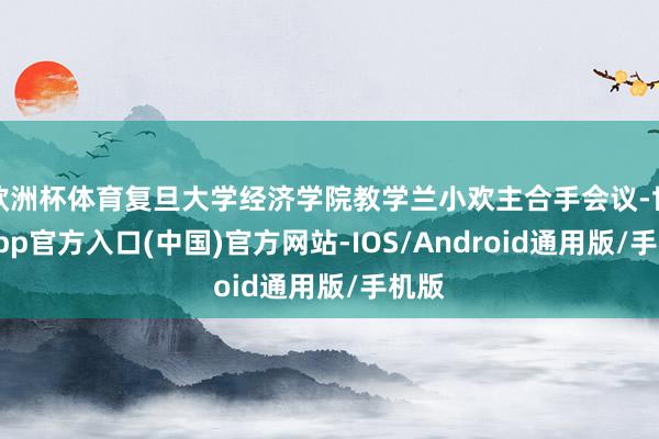 欧洲杯体育复旦大学经济学院教学兰小欢主合手会议-世博app官方入口(中国)官方网站-IOS/Android通用版/手机版