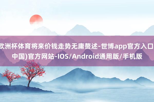 欧洲杯体育将来价钱走势无庸赘述-世博app官方入口(中国)官方网站-IOS/Android通用版/手机版