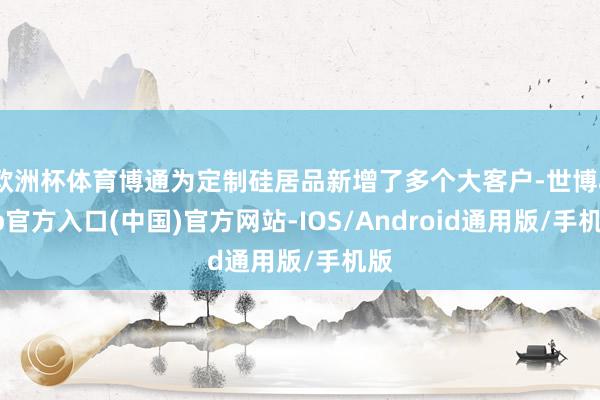 欧洲杯体育博通为定制硅居品新增了多个大客户-世博app官方入口(中国)官方网站-IOS/Android通用版/手机版