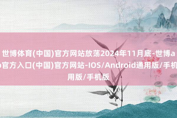 世博体育(中国)官方网站放荡2024年11月底-世博app官方入口(中国)官方网站-IOS/Android通用版/手机版