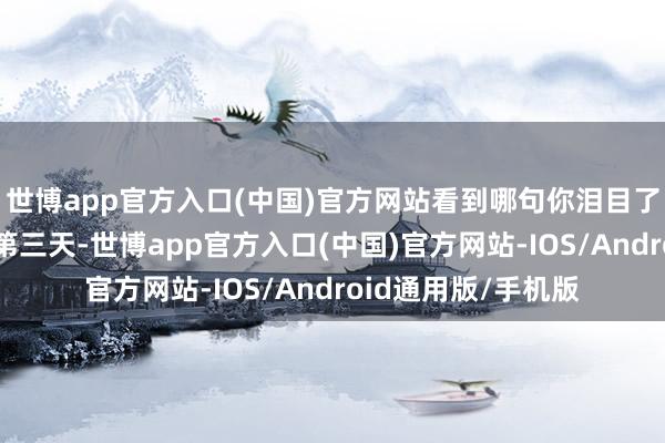 世博app官方入口(中国)官方网站看到哪句你泪目了？1）四大行通顺第三天-世博app官方入口(中国)官方网站-IOS/Android通用版/手机版
