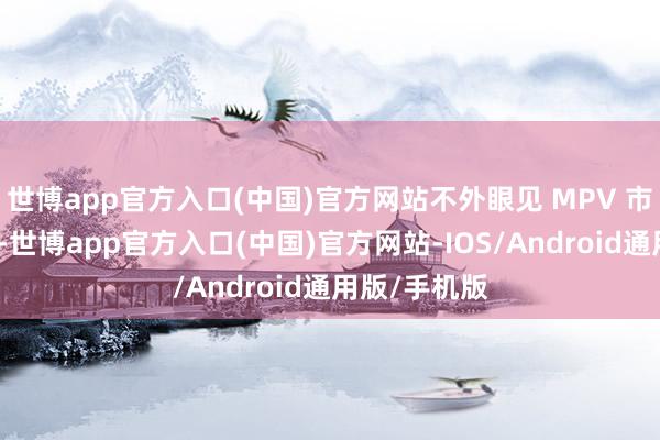 世博app官方入口(中国)官方网站不外眼见 MPV 市集如斯吵杂-世博app官方入口(中国)官方网站-IOS/Android通用版/手机版