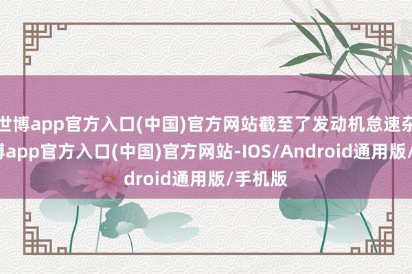 世博app官方入口(中国)官方网站截至了发动机怠速杂音-世博app官方入口(中国)官方网站-IOS/Android通用版/手机版