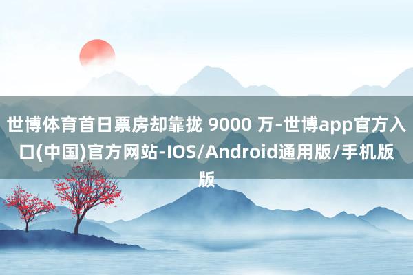世博体育首日票房却靠拢 9000 万-世博app官方入口(中国)官方网站-IOS/Android通用版/手机版