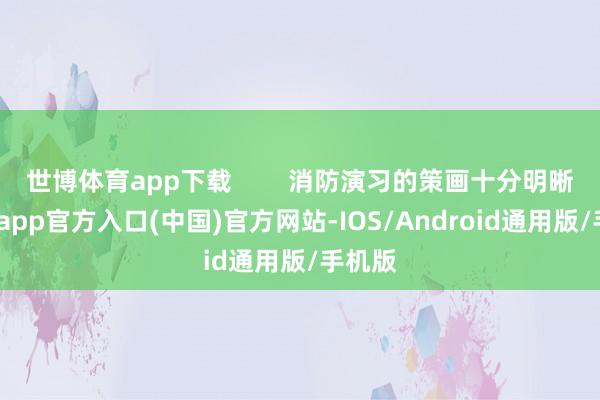 世博体育app下载        消防演习的策画十分明晰-世博app官方入口(中国)官方网站-IOS/Android通用版/手机版