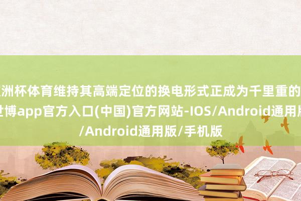 欧洲杯体育维持其高端定位的换电形式正成为千里重的财务职守-世博app官方入口(中国)官方网站-IOS/Android通用版/手机版