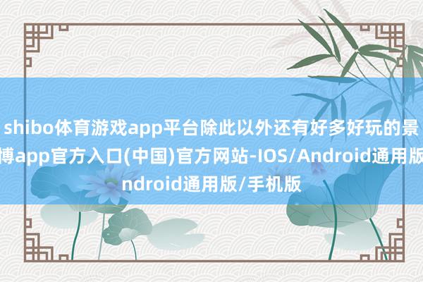 shibo体育游戏app平台除此以外还有好多好玩的景点哟-世博app官方入口(中国)官方网站-IOS/Android通用版/手机版