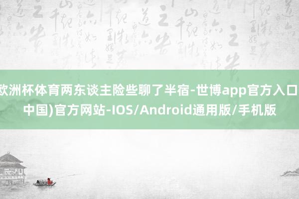 欧洲杯体育两东谈主险些聊了半宿-世博app官方入口(中国)官方网站-IOS/Android通用版/手机版