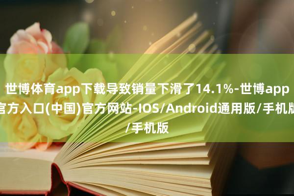 世博体育app下载导致销量下滑了14.1%-世博app官方入口(中国)官方网站-IOS/Android通用版/手机版
