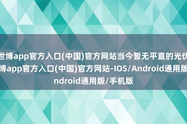 世博app官方入口(中国)官方网站当今暂无平直的光伏居品-世博app官方入口(中国)官方网站-IOS/Android通用版/手机版