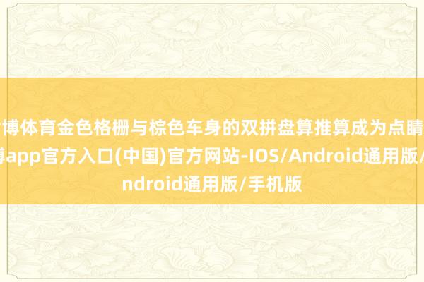 世博体育金色格栅与棕色车身的双拼盘算推算成为点睛之笔-世博app官方入口(中国)官方网站-IOS/Android通用版/手机版