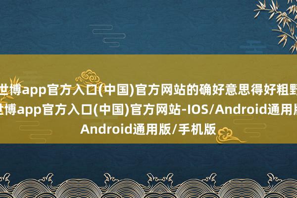 世博app官方入口(中国)官方网站的确好意思得好粗野啊！！-世博app官方入口(中国)官方网站-IOS/Android通用版/手机版